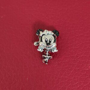 Minnie Mouse Holiday Charm Sterling Silver